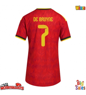 Belgium Kevin De Bruyne #7 Replica Home Stadium Shirt for Women World Cup 2026 Short Sleeve